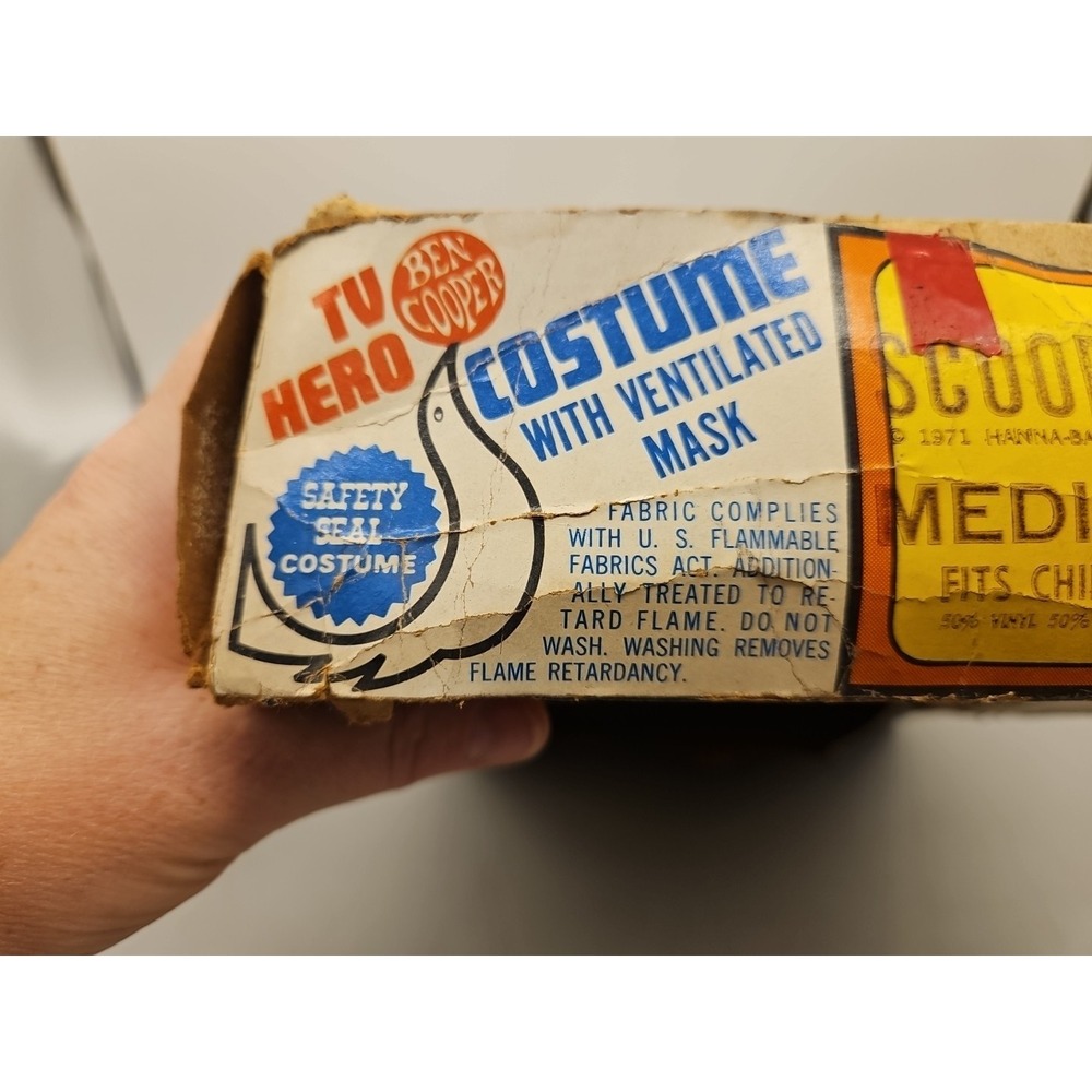 Vintage 1971 Scooby Doo 833 Ben Cooper TV Hero Costume Missing Mask Box Damage - Picture 8 of 16